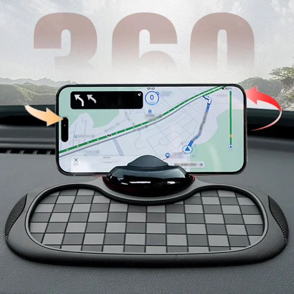 Multi-Functional Car Anti-Slip Mat Phone Holder Non Slip Dash Phone Mount Silicone Dashboard Pad
