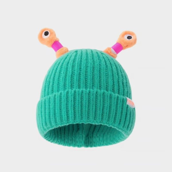 Winter Child Cute LED Little Monster Hat-(Sky)